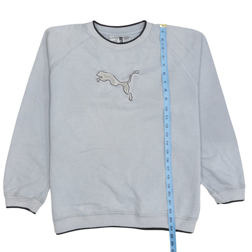 Puma Womens Light Grey Crew Neck Pullover Sweatshirt XL
