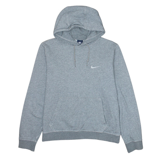 Nike Men's Grey Pullover Hoodie Size M Regular Fit Fleece