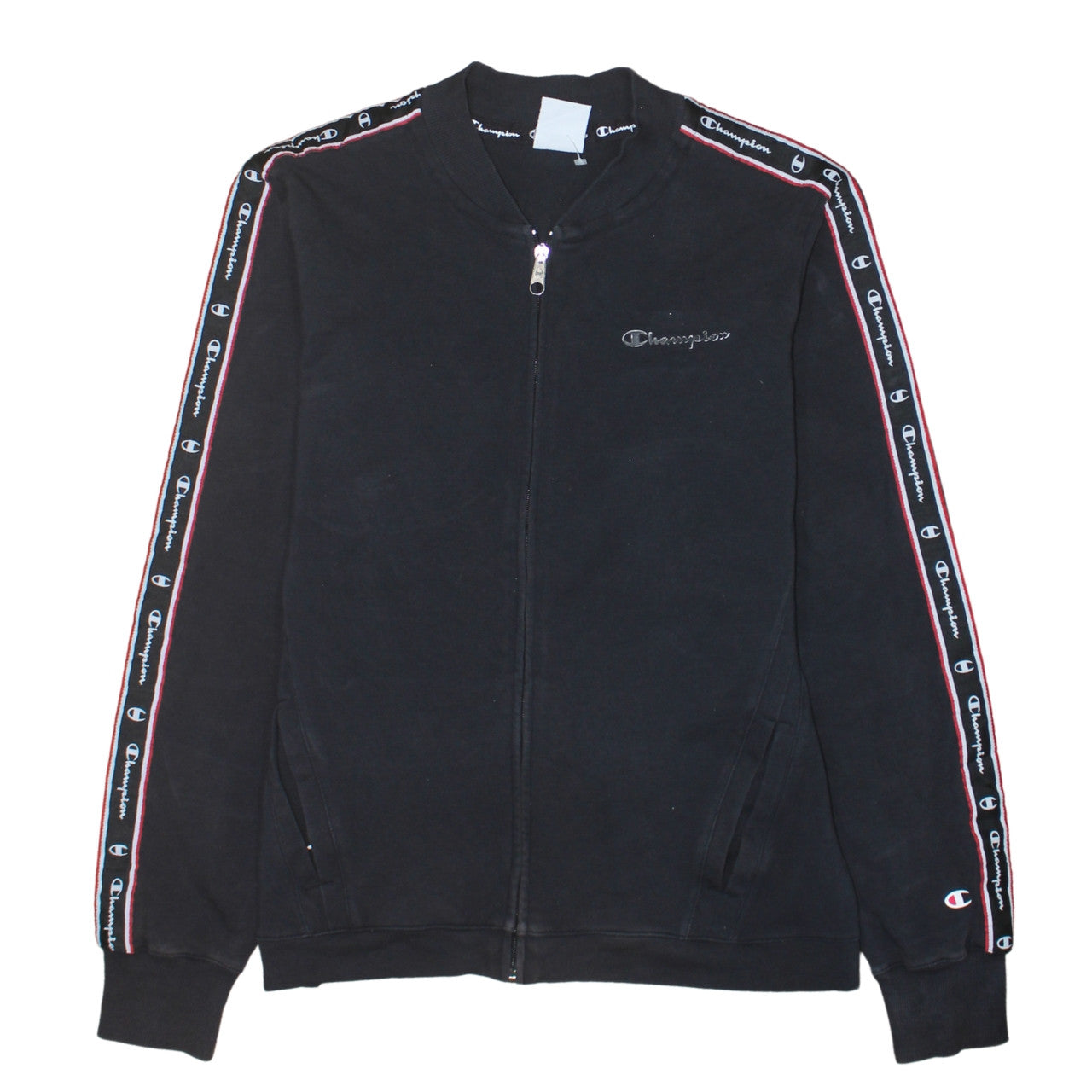 Champion Men's Black XL Track Jacket Full Zip Athletic Sportswear