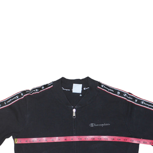 Champion Men's Black XL Track Jacket Full Zip Athletic Sportswear
