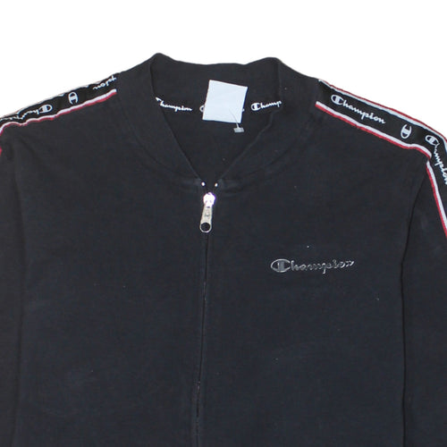 Champion Men's Black XL Track Jacket Full Zip Athletic Sportswear