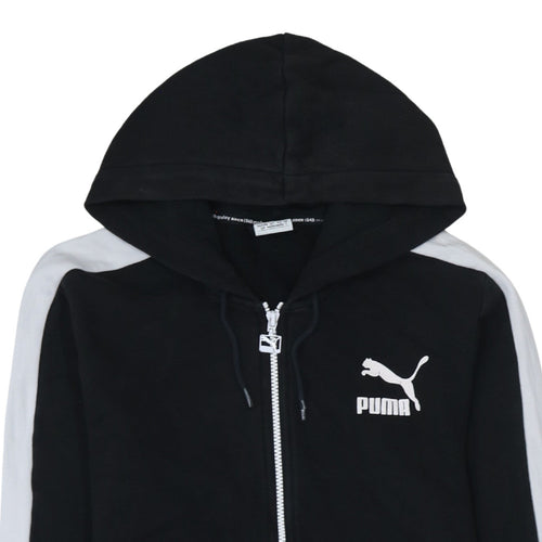 Puma Men’s Black Full Zip Hoodie Size S Sports Jersey Sweatshirt