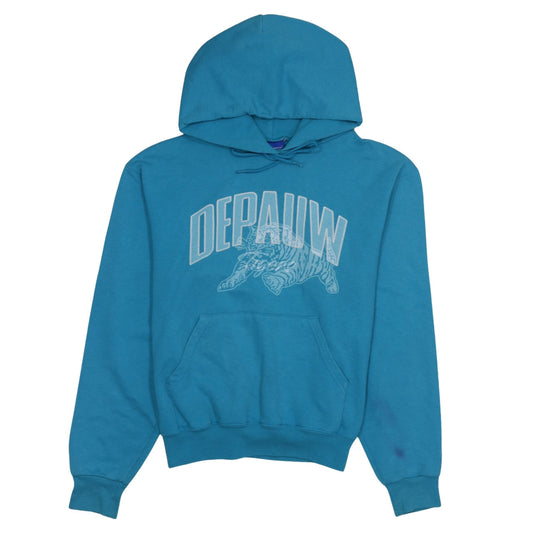 Champion Women's Blue Depauw Graphic Pullover Hoodie Size S