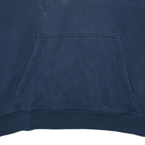 Nike Mens Blue Pullover Hoodie 2XL Embroidered Swoosh Fleece