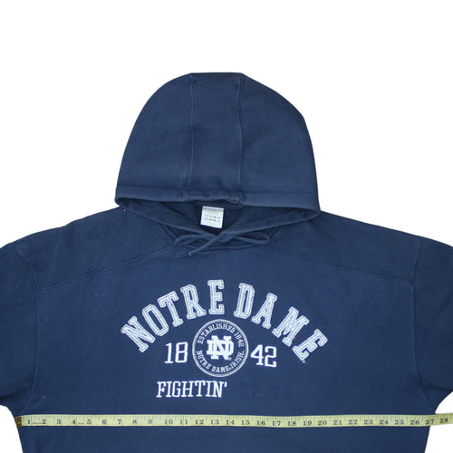 Adidas Men’s Blue Notre Dame Pullover Hoodie XL Fleece