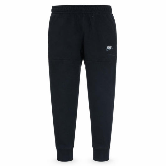 Front view of Nike Men's Black Fleece Jogger Sweatpants, size S, Regular Fit