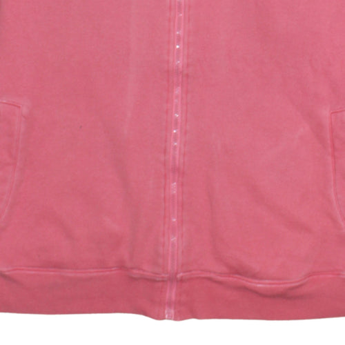 Champion Womens Pink Cotton Full Zip Track Jacket Size L