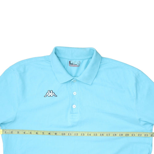 Kappa Men’s Blue 3XL Cotton Logo Polo Shirt
