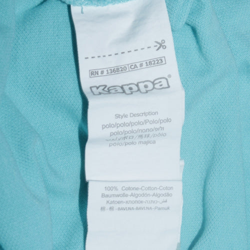 Kappa Men’s Blue 3XL Cotton Logo Polo Shirt