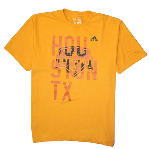 Adidas Men's Houston Dynamo Orange XL Graphic T-Shirt