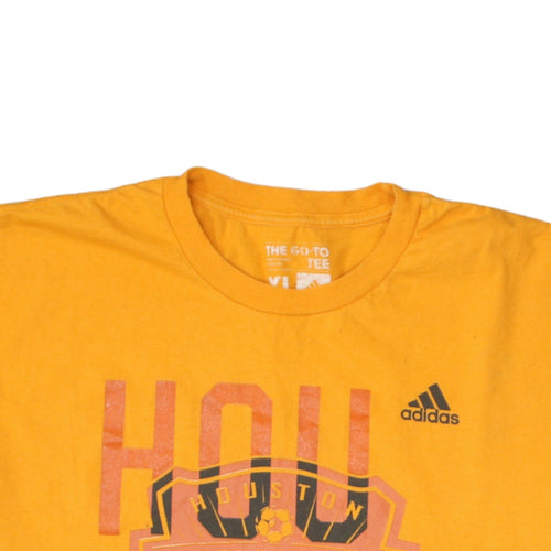 Adidas Men's Houston Dynamo Orange XL Graphic T-Shirt