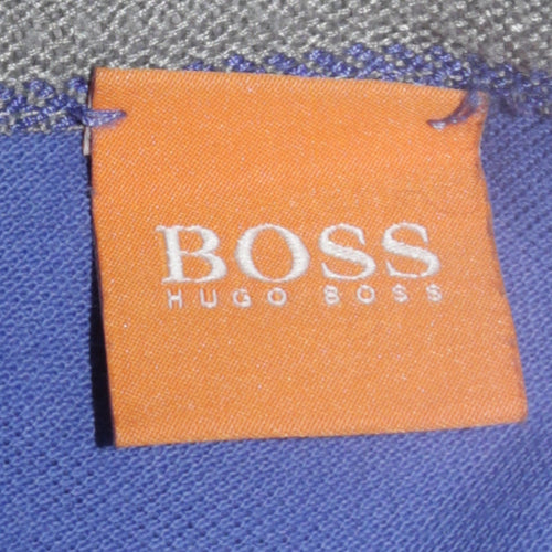 Hugo Boss Men's Blue 2XL Cotton Polo Shirt