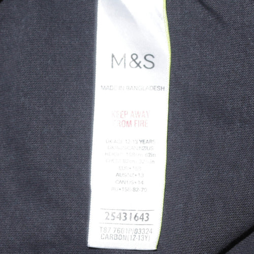 Marks and Spencer Boys Black Harry Potter Hogwarts Sweatshirt 12-13 Years