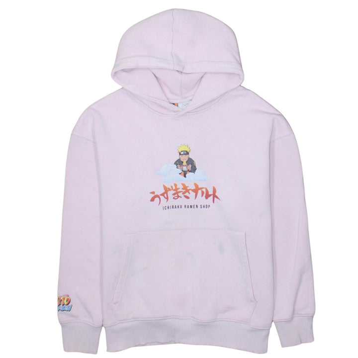 Zara Boys Pink Naruto Ichiraku Ramen Shop Pullover Hoodie 11-12 Years