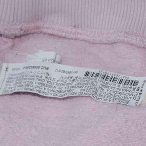 Zara Boys Pink Naruto Ichiraku Ramen Shop Pullover Hoodie 11-12 Years