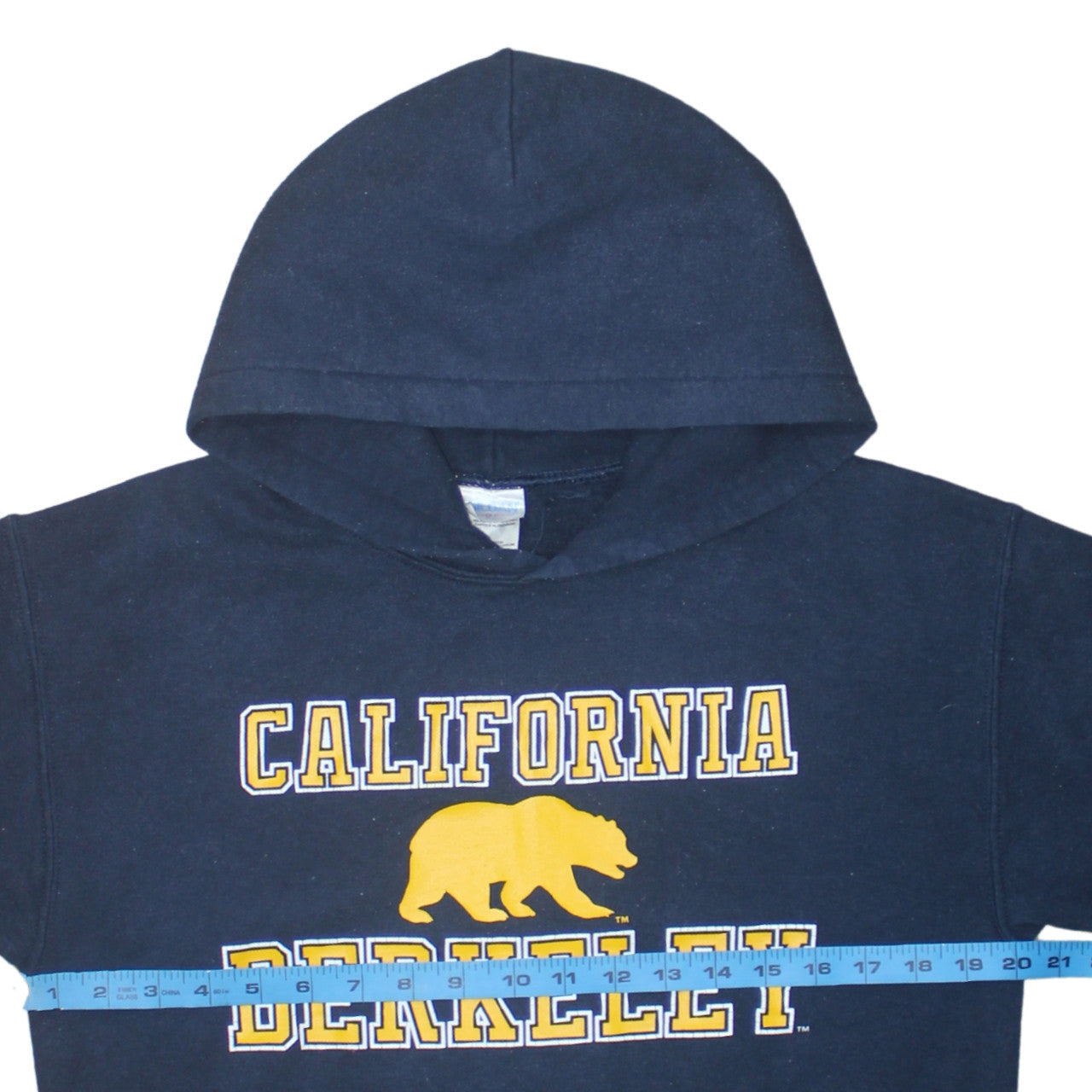 Gildan Men's Blue California Berkeley Pullover Hoodie Small