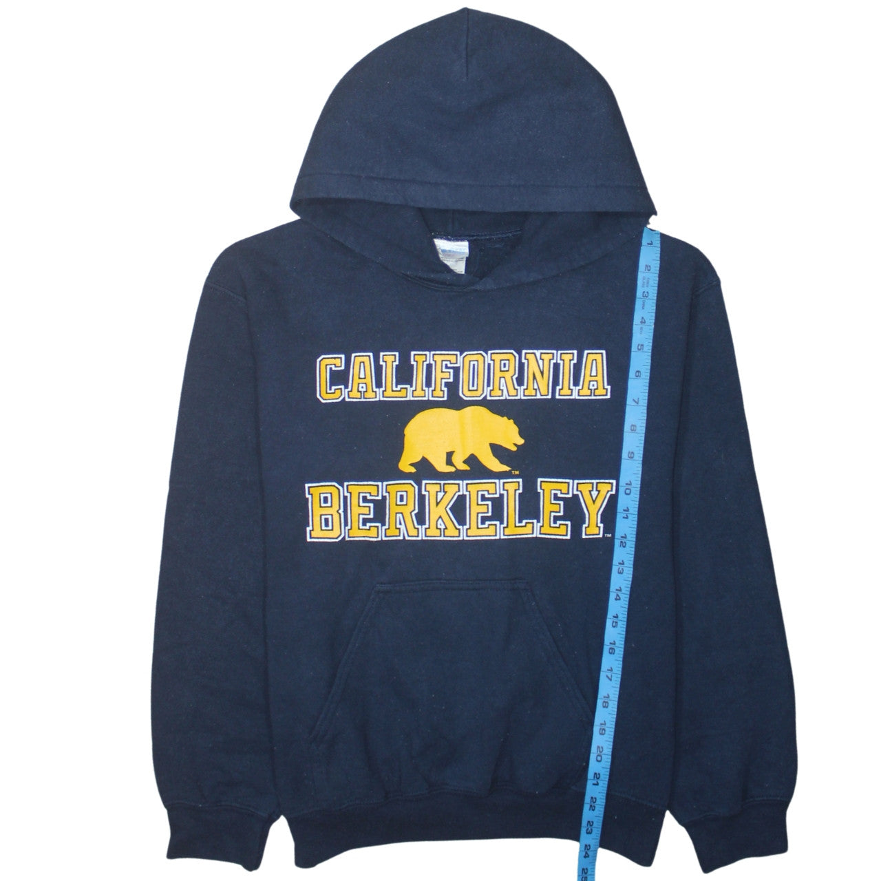 Gildan Men's Blue California Berkeley Pullover Hoodie Small