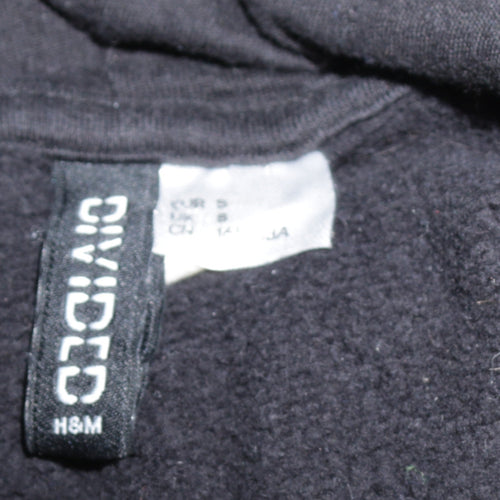 H&M Men’s Black NASA Pullover Hoodie Size S Graphic Space Logo
