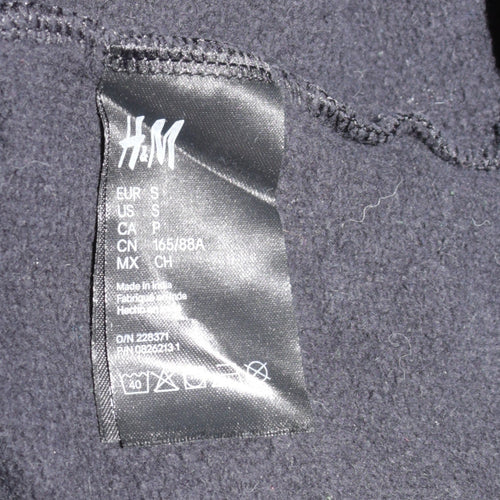 H&M Men’s Black NASA Pullover Hoodie Size S Graphic Space Logo