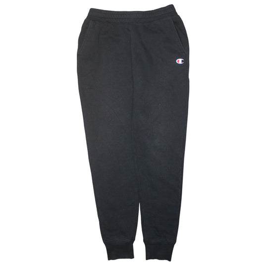 Champion Men's Black Jogger Sweatpants M Regular Fit Fleece Tapered