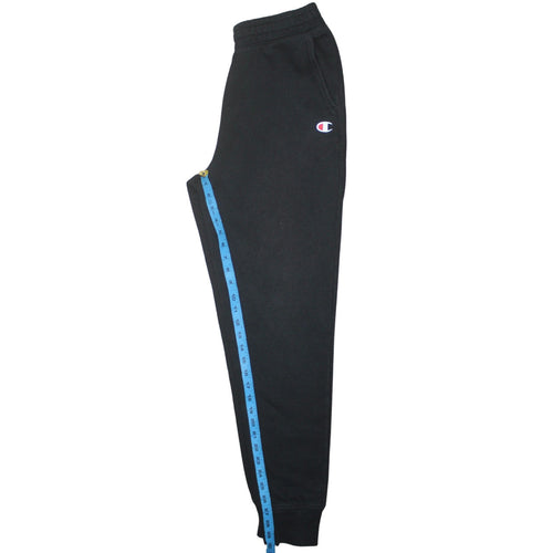 Champion Men's Black Jogger Sweatpants M Regular Fit Fleece Tapered