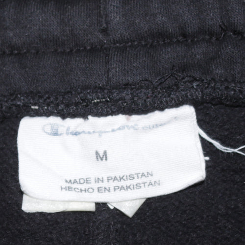 Champion Men's Black Jogger Sweatpants M Regular Fit Fleece Tapered