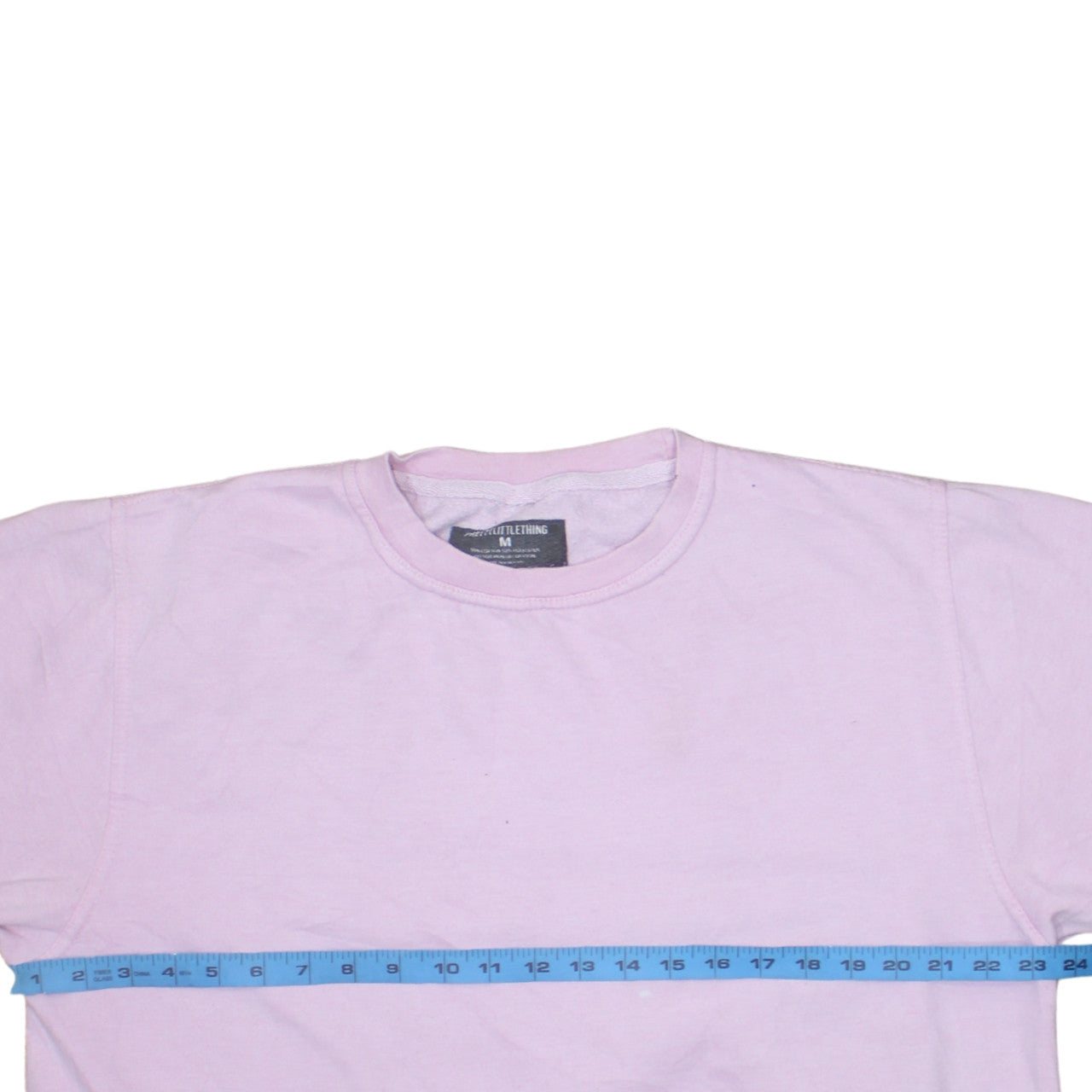 PrettyLittleThing Womens Pink Pullover Sweatshirt Size M Cotton Blend