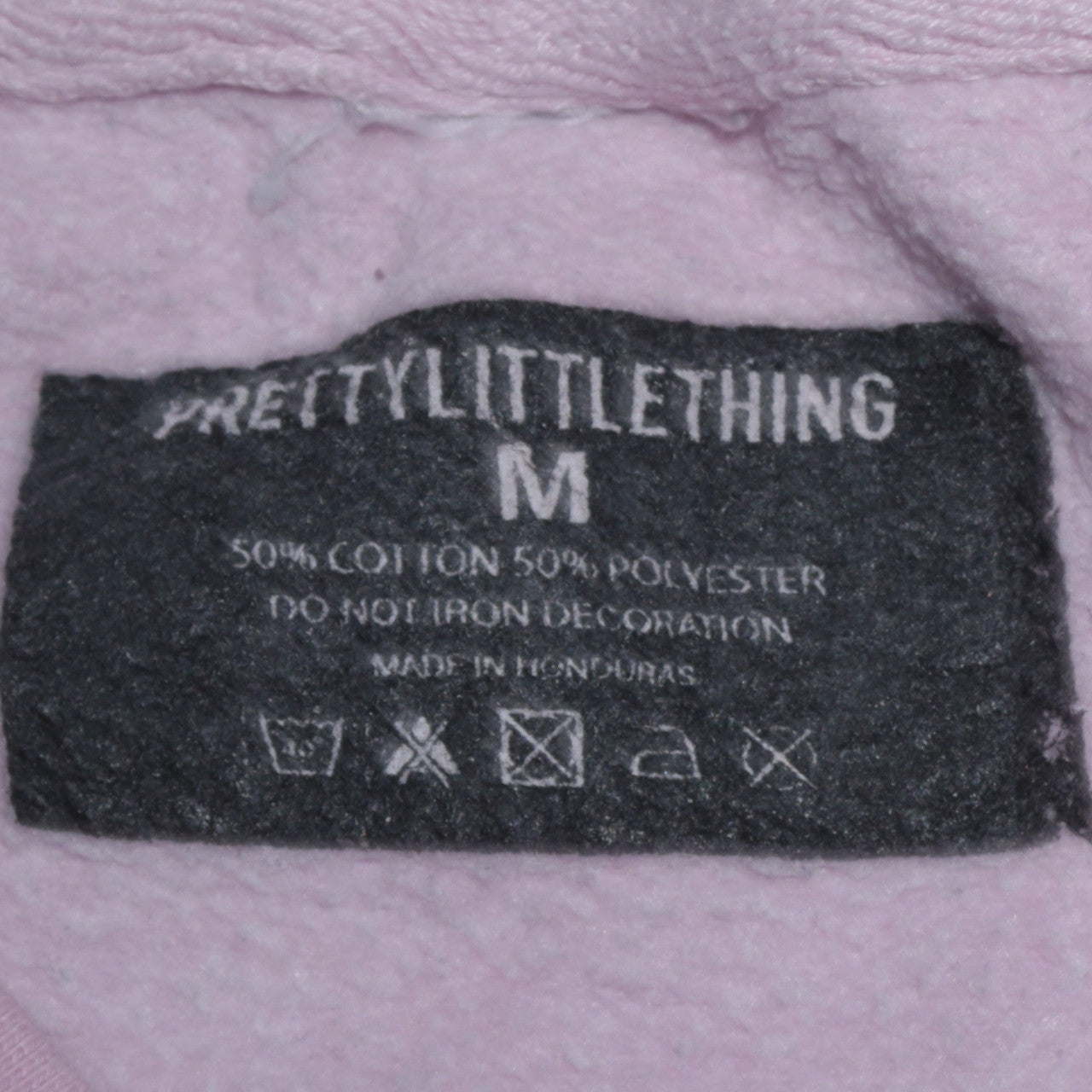 PrettyLittleThing Womens Pink Pullover Sweatshirt Size M Cotton Blend