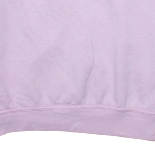 PrettyLittleThing Womens Pink Pullover Sweatshirt Size M Cotton Blend