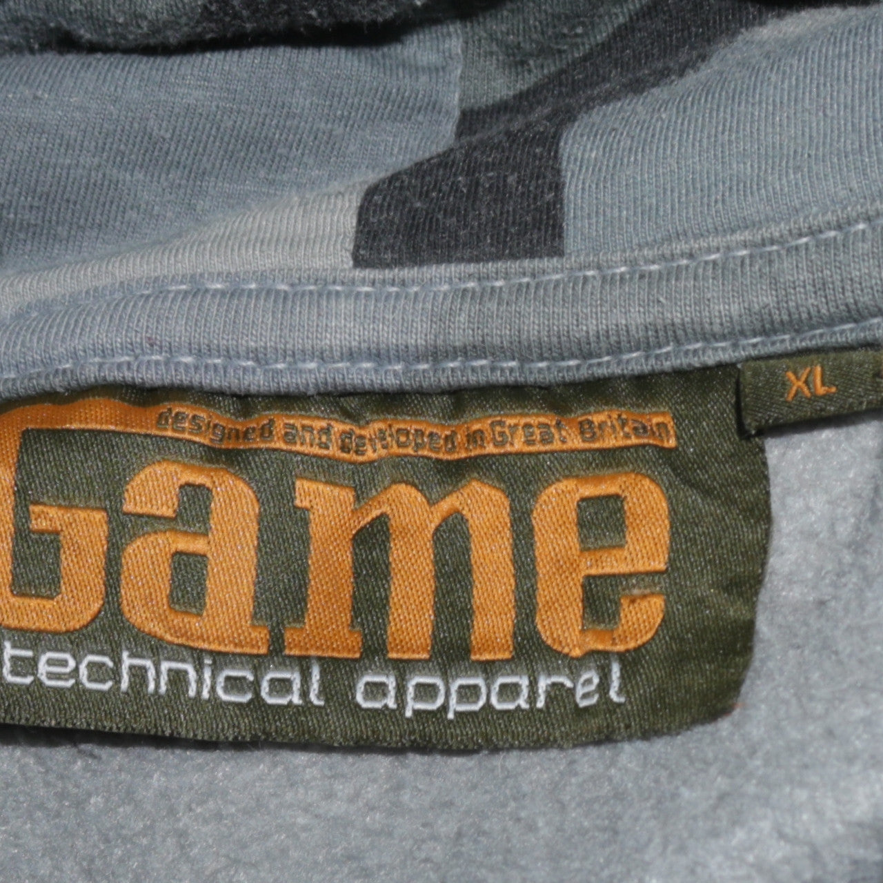 Game Slammed Mens Blue Camo Pullover Hoodie XL Hooded Sweatshirt