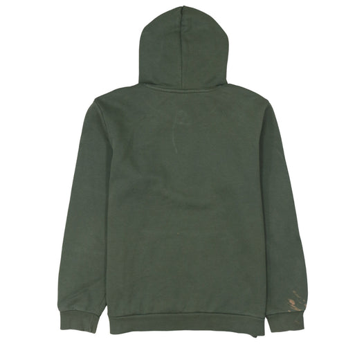 Puma Men's Green Pullover Hoodie Medium Sports Fleece Logo