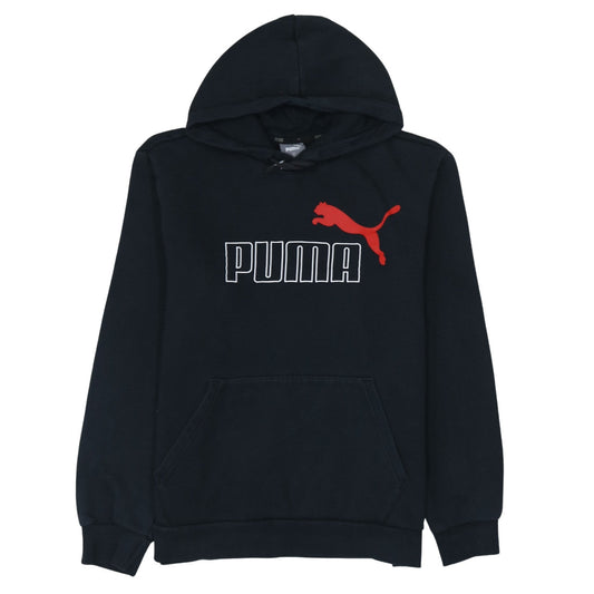 Puma Men's Black Pullover Hoodie M Sports Fleece Sweatshirt