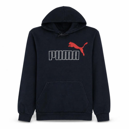 Puma Men's Black Pullover Hoodie M Sports Fleece Sweatshirt