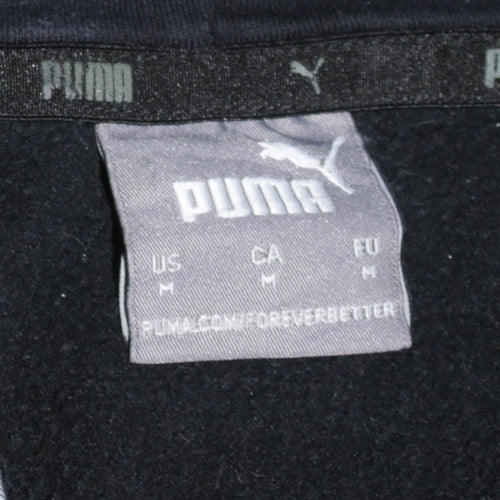Puma Men's Black Pullover Hoodie M Sports Fleece Sweatshirt