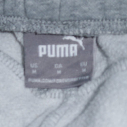 Puma Men Grey Jogger Sweatpants Medium Regular Fit Activewear