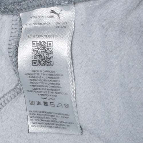 Puma Men Grey Jogger Sweatpants Medium Regular Fit Activewear