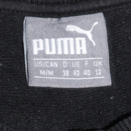 Puma Womens Black Size 12 Crew Neck Pullover Sweatshirt