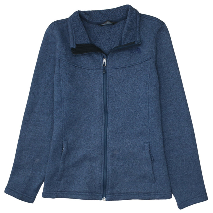 The North Face Womens Blue Fleece Full Zip Jacket Size L