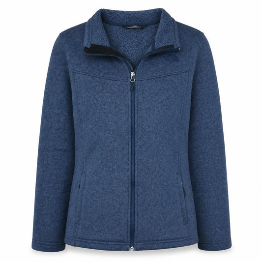 The North Face Womens Blue Fleece Full Zip Jacket Size L