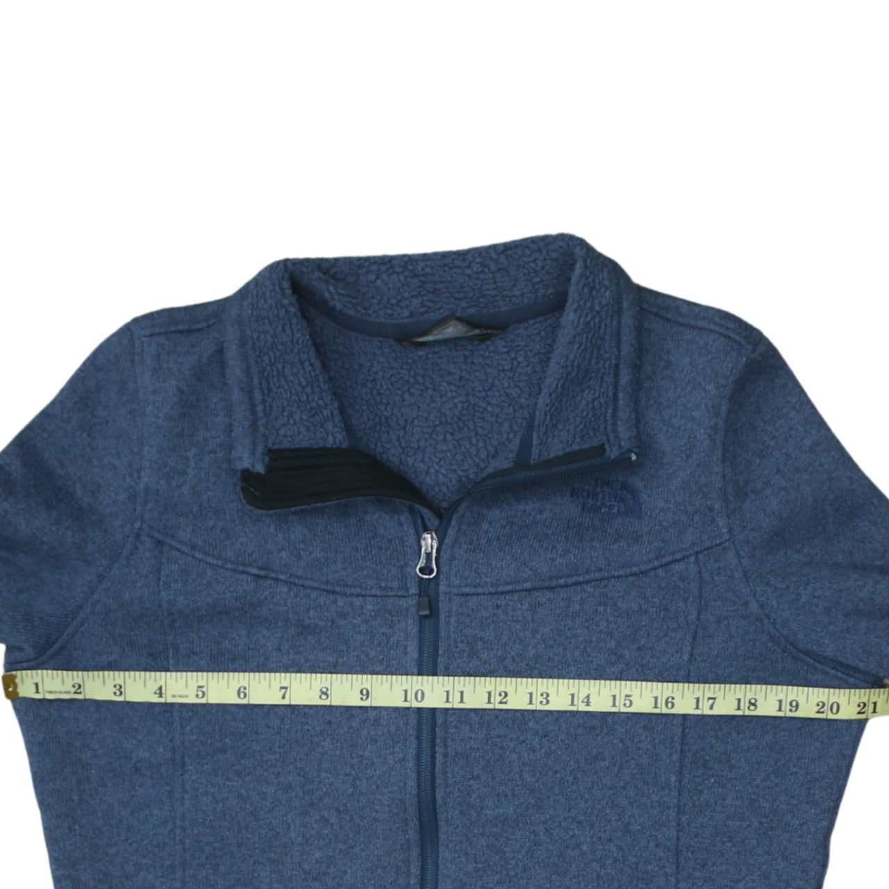 The North Face Womens Blue Fleece Full Zip Jacket Size L