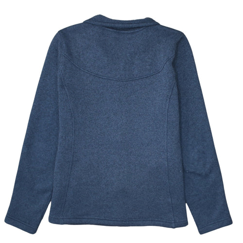The North Face Womens Blue Fleece Full Zip Jacket Size L