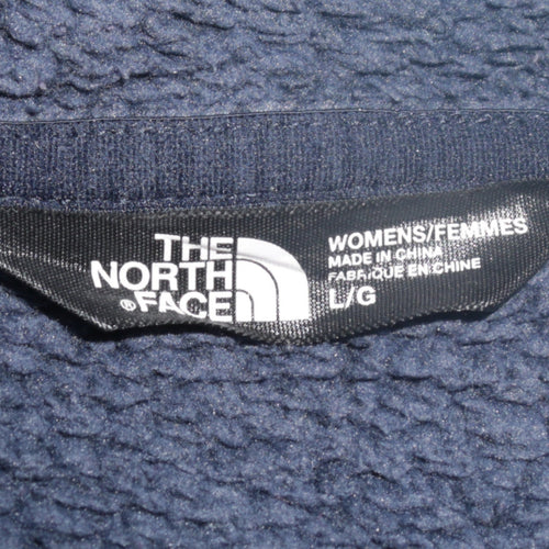 The North Face Womens Blue Fleece Full Zip Jacket Size L