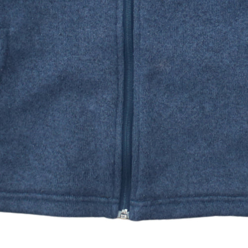 The North Face Womens Blue Fleece Full Zip Jacket Size L