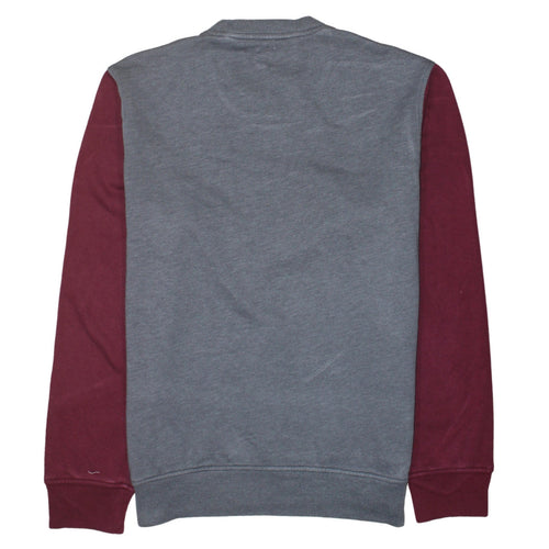 GAP Men's Grey Maroon Logo 1969 Crew Neck Sweatshirt Size M