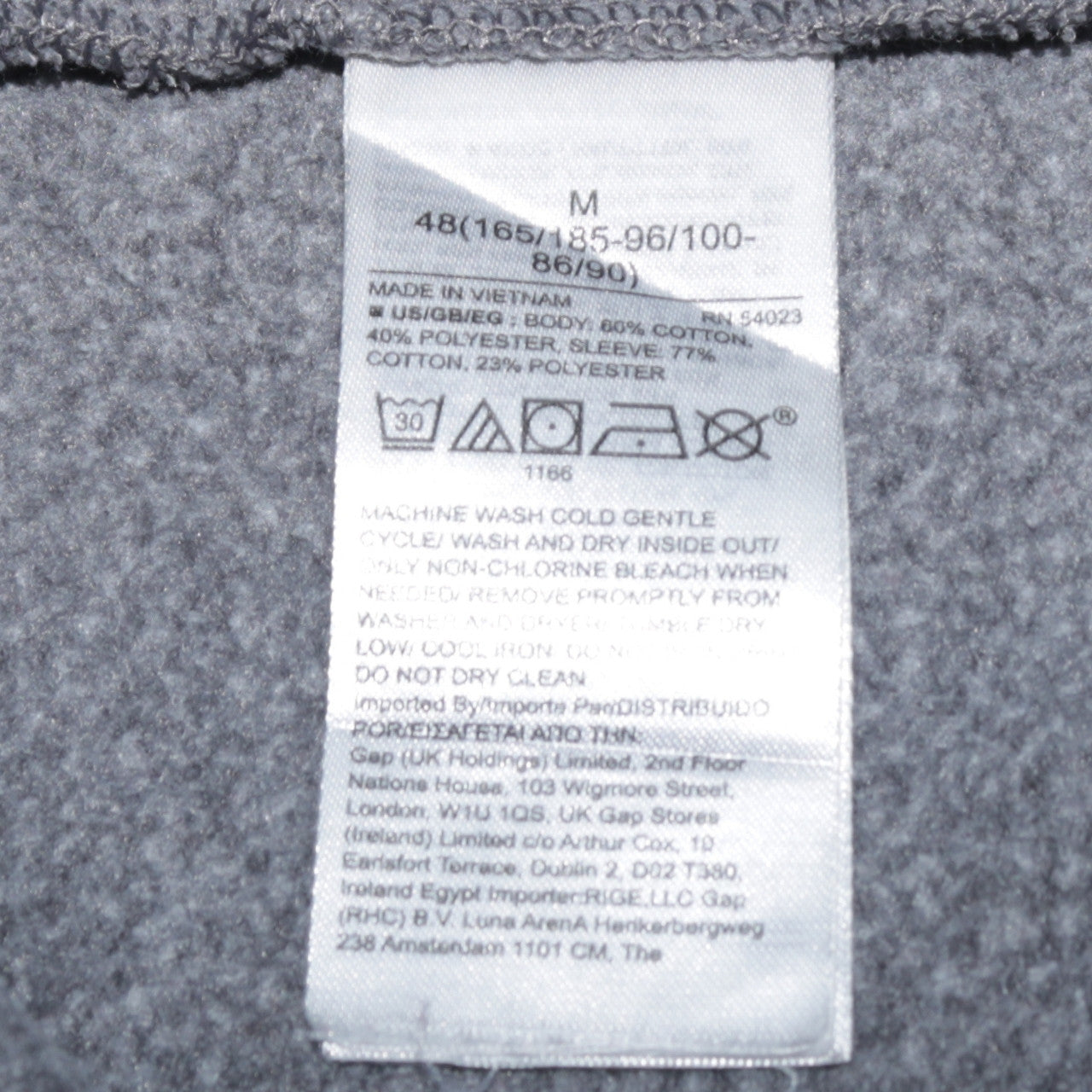 GAP Men's Grey Maroon Logo 1969 Crew Neck Sweatshirt Size M