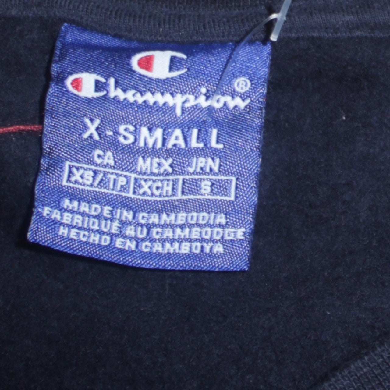 Champion Men's Black XS Crew Neck Pullover Sweatshirt
