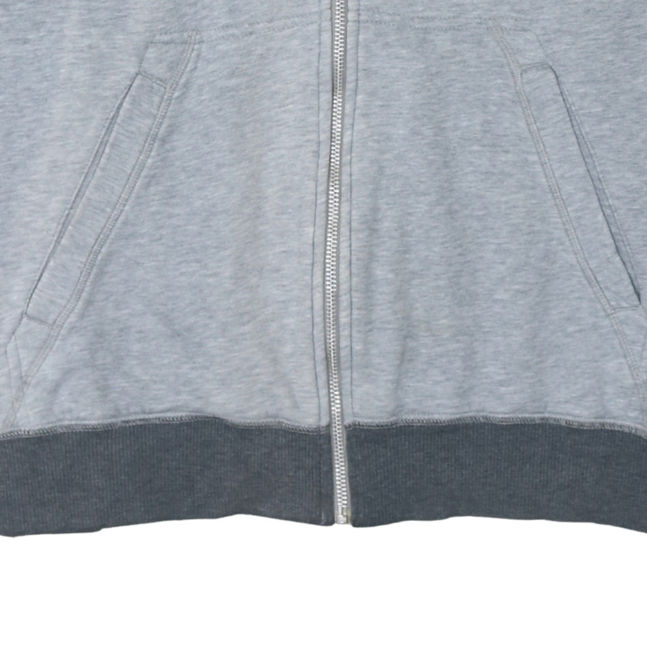 Nike Men's Grey Full Zip Hoodie L Sportswear Sweatshirt