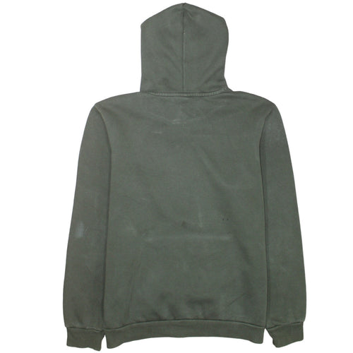 Puma Mens Green Pullover Hoodie Small Logo Sports Sweatshirt