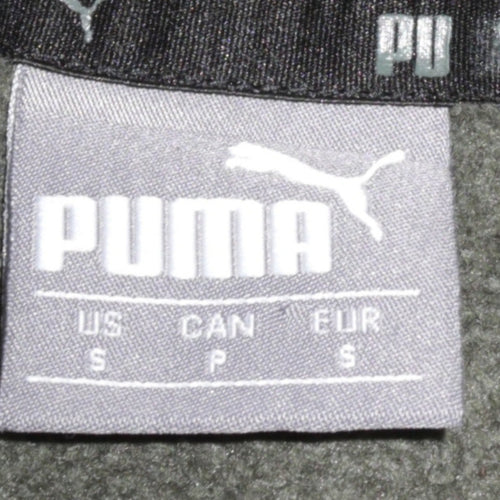 Puma Mens Green Pullover Hoodie Small Logo Sports Sweatshirt
