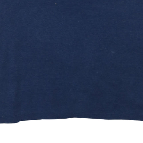 Lacoste Men's Blue Cotton Short Sleeve Polo Shirt L